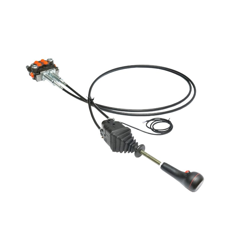 Distribuitor hidraulic cu joystick, lungime cablu 2.5m presiune 250 bar debit 40L/min Breckner Germany
